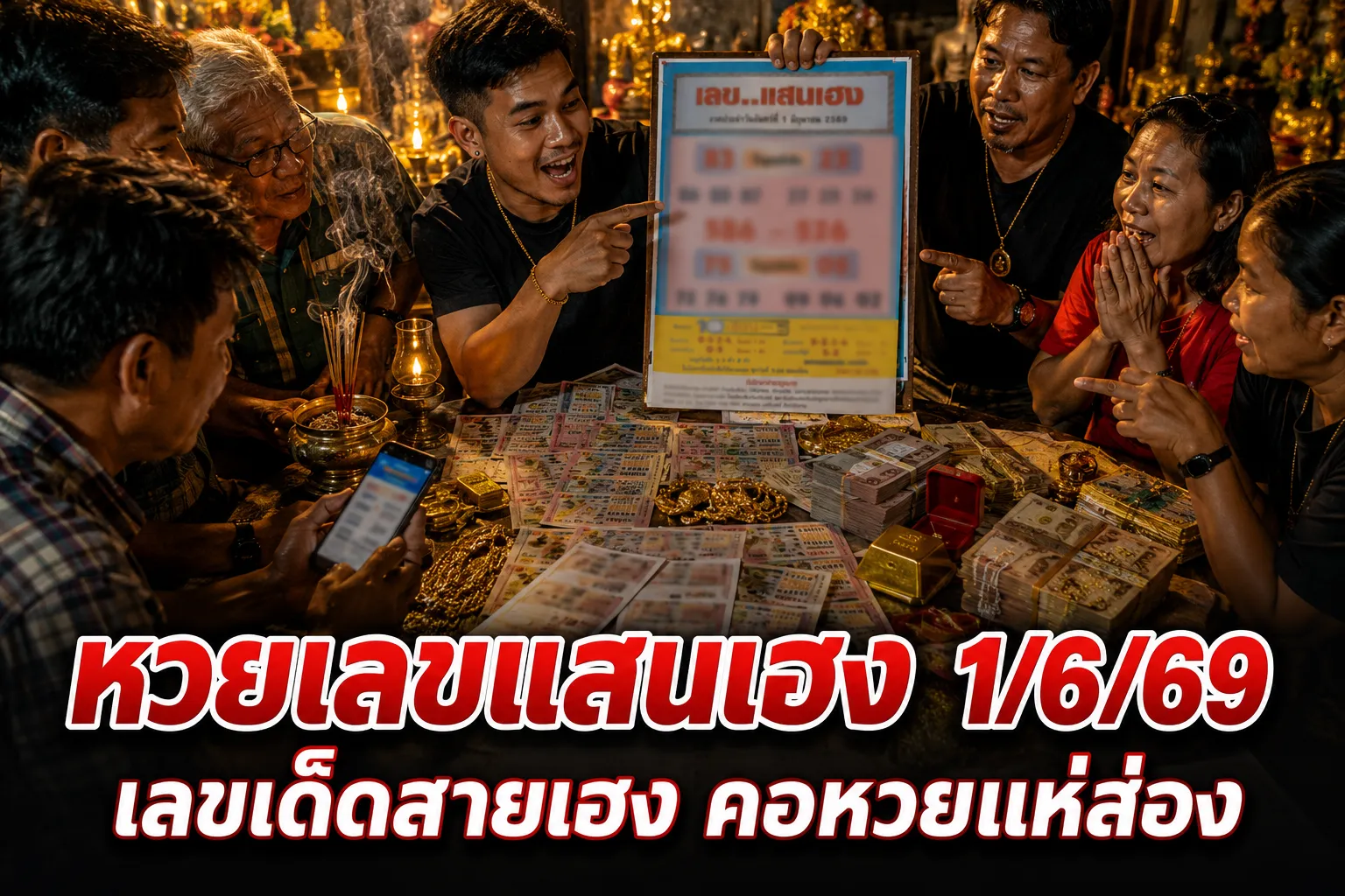 หวยเลขแสนเฮง 1/6/69 เปิดแนวทางเลขเด็ดงวดนี้ คอหวยจับตาเลขดังโค้งสุดท้าย หวยเลขแสนเฮง 1/6/69 เปิดเลขเด็ด เลขดังมาแรง คอหวยแห่ส่อง