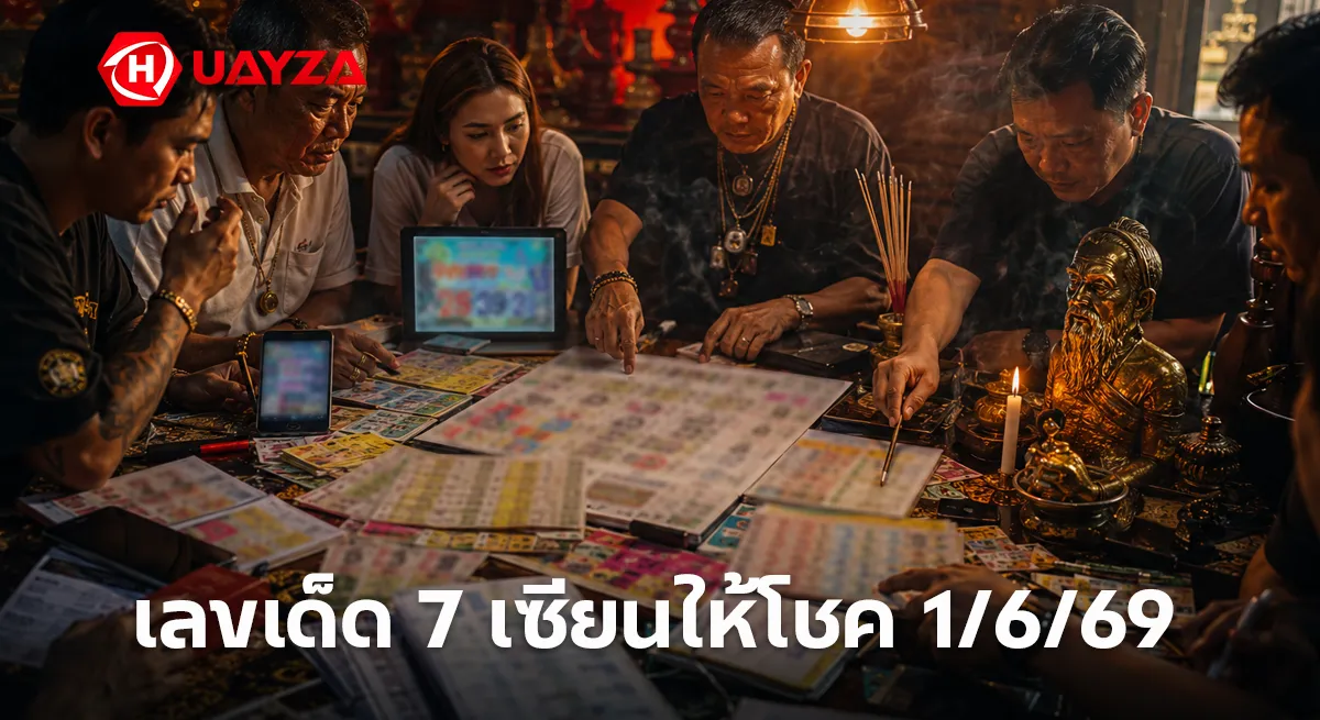 เลขเด็ด 7 เซียนให้โชค 1/6/69 มาแรงโค้งสุดท้าย คอหวยจับตาเลขเด่น 05-52 ลุ้นงวด 1 มิถุนายน 2569 เลขเด็ด 7 เซียนให้โชค 1/6/69 รวมเลขมาแรงก่อนหวยออก