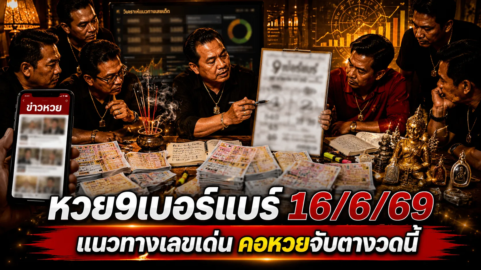 หวย9เบอร์แบร์ 16/6/69 คอหวยจับตาเลขเด่น 4 เลขล่าง 2 ชุดเน้น 549-43-49 กระแสแรงก่อนวันออกรางวัล หวย 9 เบอร์แบร์ 16/6/69 เลขเด็ดงวดนี้ แนวทางหวยดังมาแรง คอหวยแห่ติดตามก่อนวันหวยออก