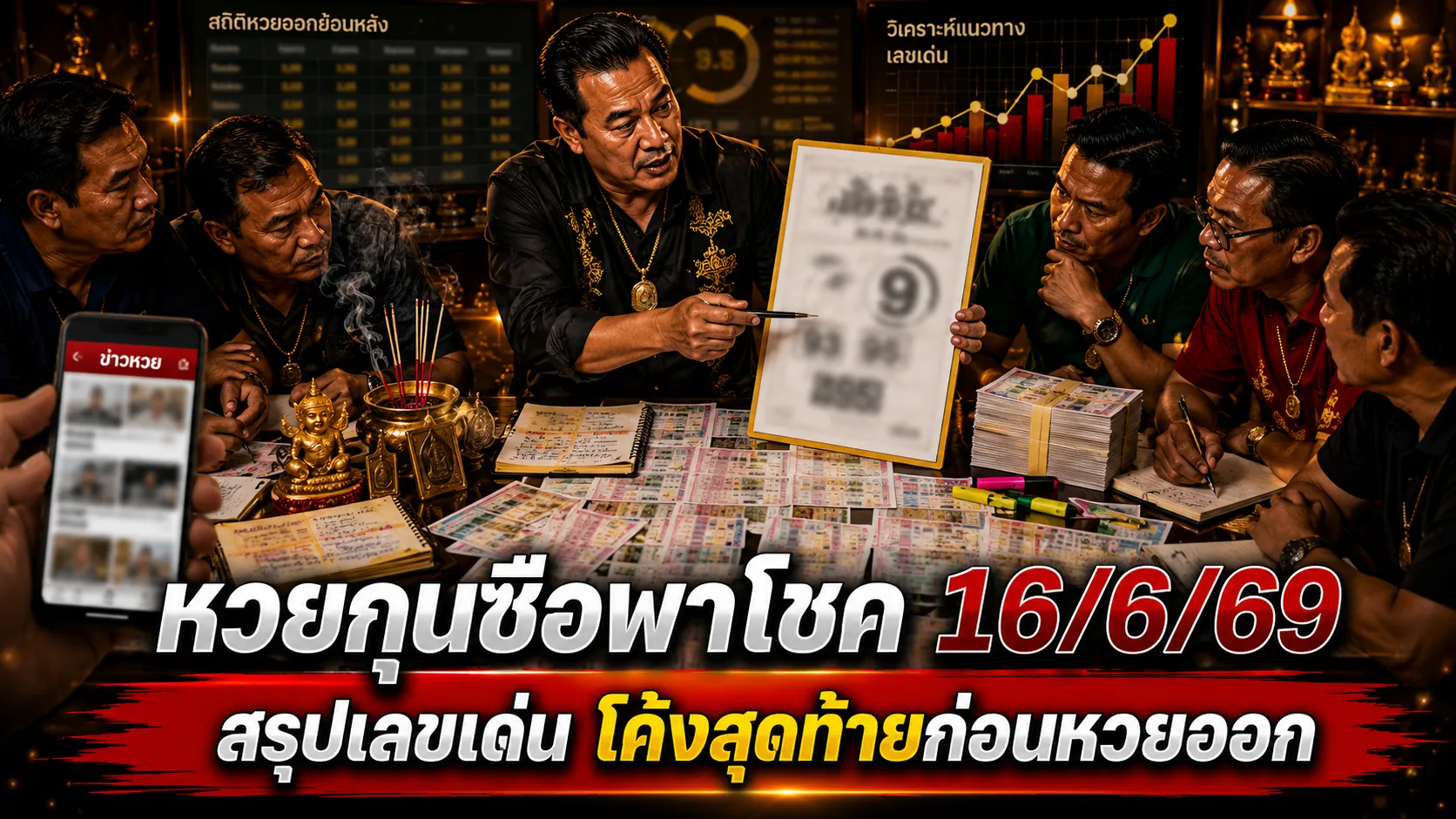 หวยกุนซือพาโชค 16/6/69 ปล่อยเลขเด็ดโค้งสุดท้าย เน้นวิ่ง 9 เด่นสองตัว 93-95 คอหวยจับตาก่อนวันออกรางวัล หวยกุนซือพาโชค 16/6/69 อัปเดตเลขเด็ดงวดนี้ เน้นวิ่ง 9 พร้อมเลขสองตัว 93, 95 และเลขสามตัว 495 คอหวยแห่ส่องแนวทางหวยดังงวดนี้ วิเคราะห์เลขเด่นก่อนสลากกินแบ่งรัฐบาล 16 มิถุนายน 2569 ออกรางวัล.
