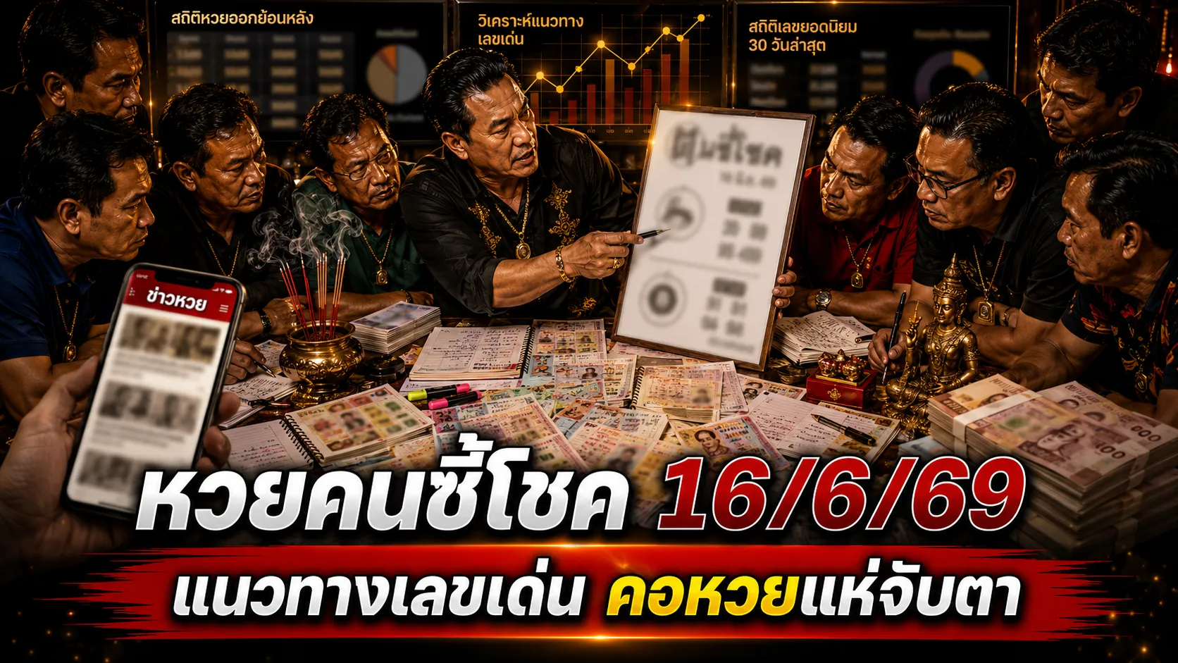 หวยคนชี้โชค 16/6/69 มาแล้ว คอหวยจับตาเลขเด่น 6-0 ชุดสองตัวและสามตัวน่าสนใจ ก่อนลุ้นสลากกินแบ่งรัฐบาล หวยคนชี้โชค 16/6/69 ปล่อยเลขเด็ดงวดนี้ เน้นเลขเด่น 6 และ 0 พร้อมชุดสองตัว 63 67 69 และเลขล่าง 01 81 04 84 คอหวยแห่ส่องแนวทางหวยรัฐบาล 16 มิถุนายน 2569 โค้งสุดท้ายก่อนประกาศผลรางวัล