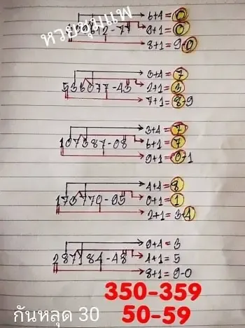 หวยชัยชุมแพ 1-7-69
