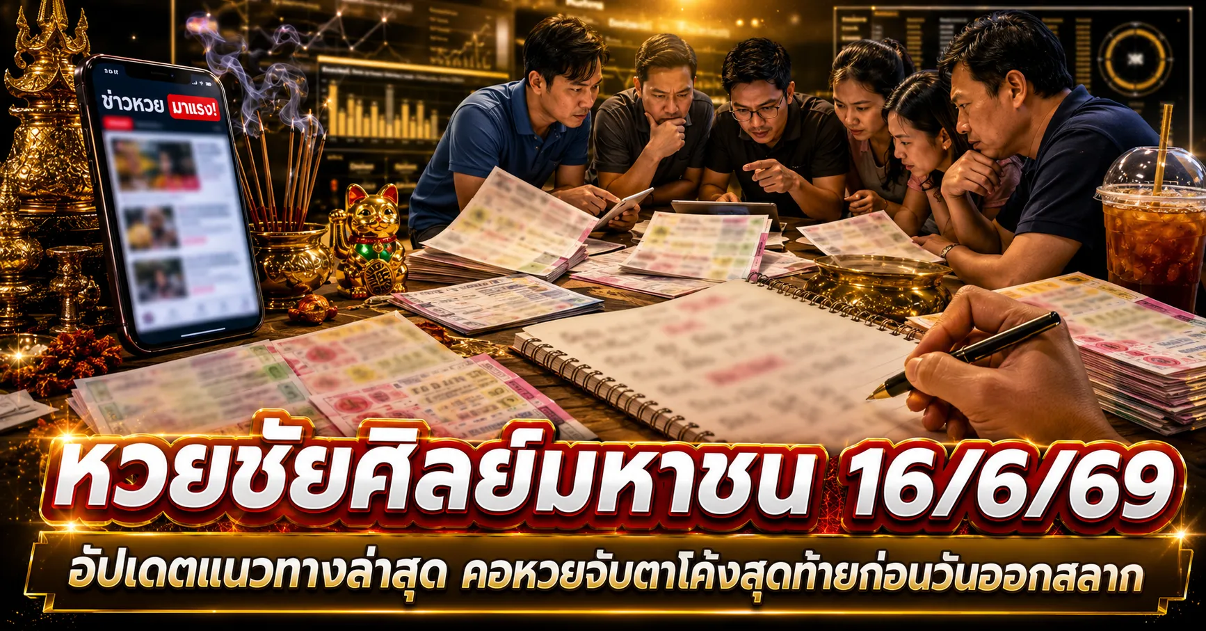 หวยชัยศิลย์มหาชน 16/6/69 ปล่อยเลขเด่นโค้งสุดท้าย คอหวยจับตาวิ่ง หวยชัยศิลย์มหาชน 16-6-69