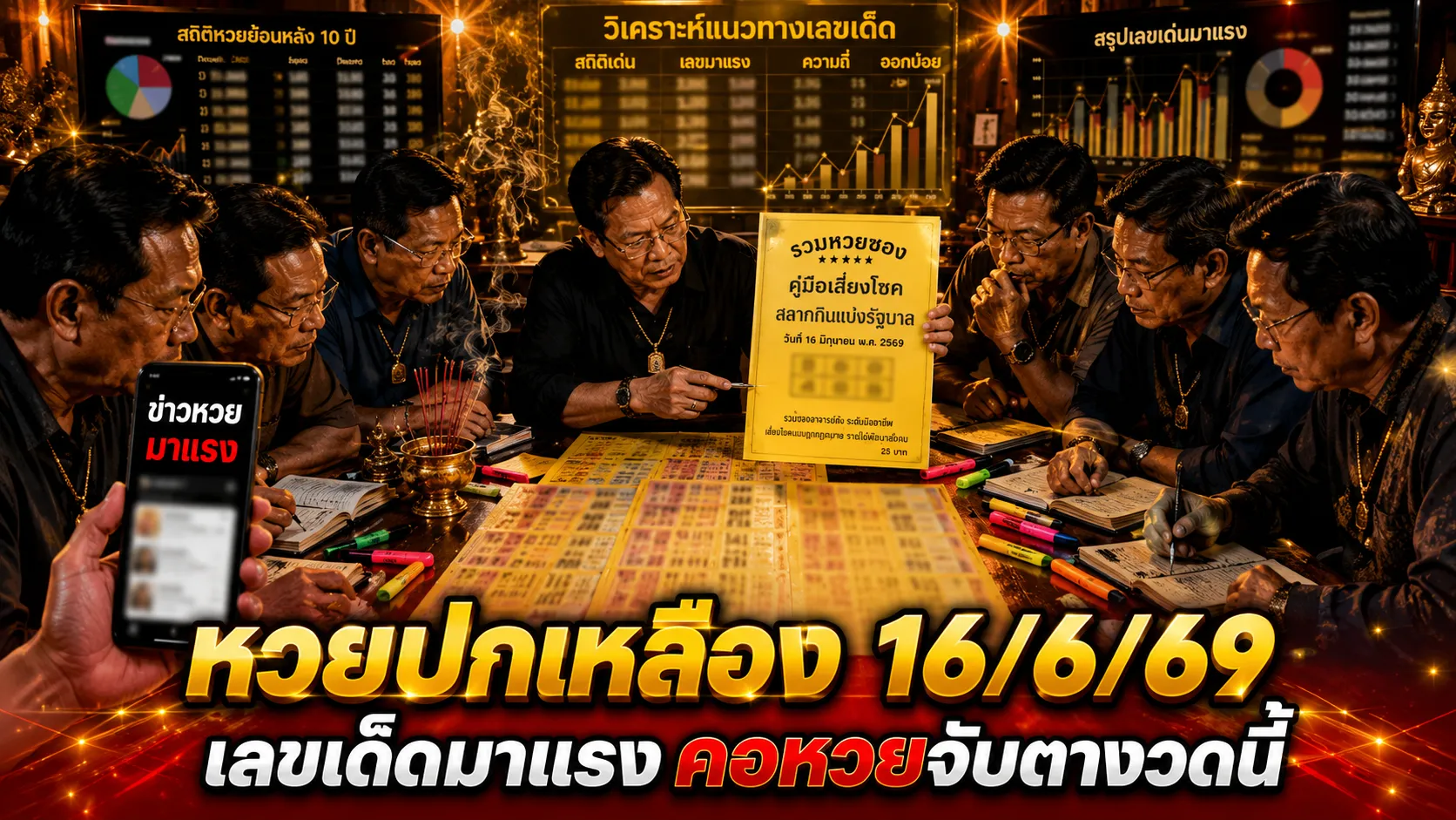 หวยปกเหลือง 16/6/69 มาแล้ว คอหวยจับตา แนวทางดังโค้งสุดท้ายก่อนลุ้นรางวัลใหญ่ หวยปกเหลือง 16/6/69 มาแล้ว คอหวยจับตาเลขเด่น 360-498 แนวทางดังโค้งสุดท้ายก่อนลุ้นรางวัลใหญ่