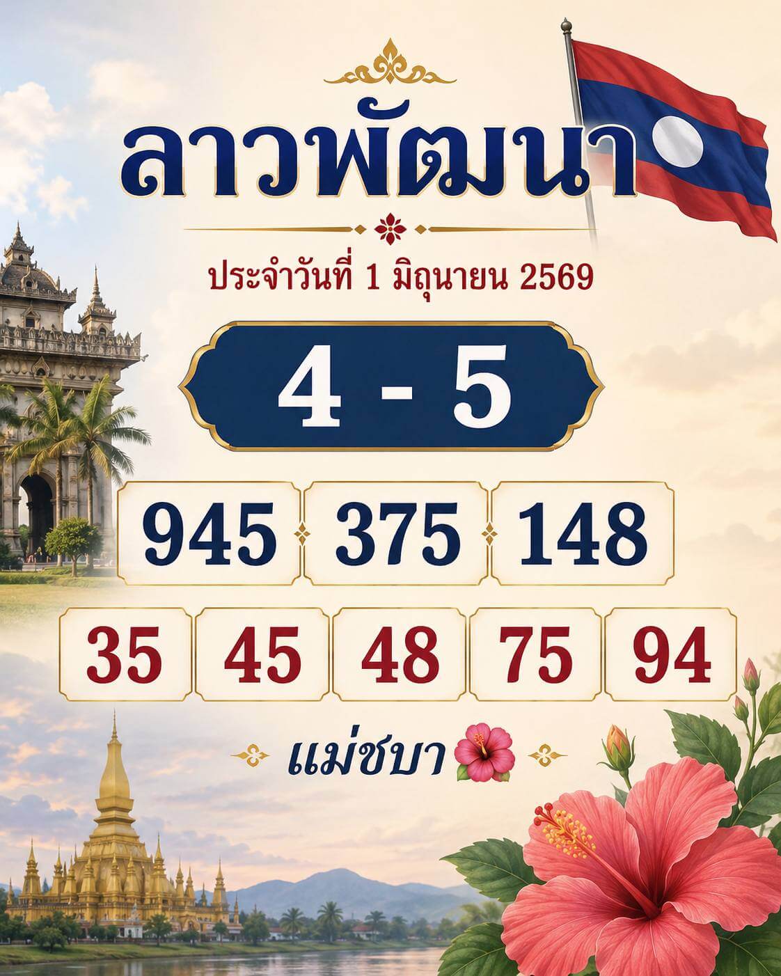 หวยลาว 1-6-69 ชุด10