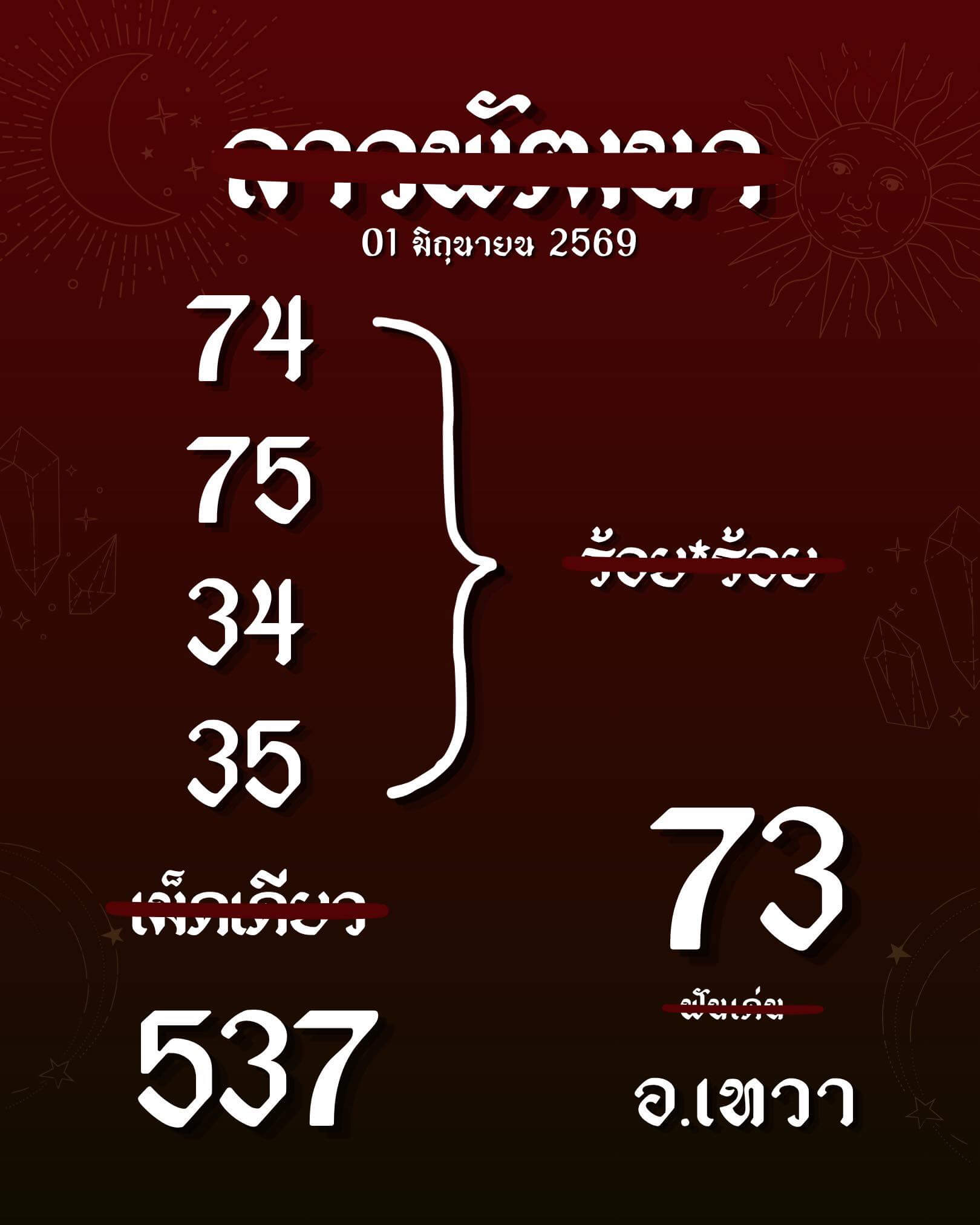 หวยลาว 1-6-69 ชุด8