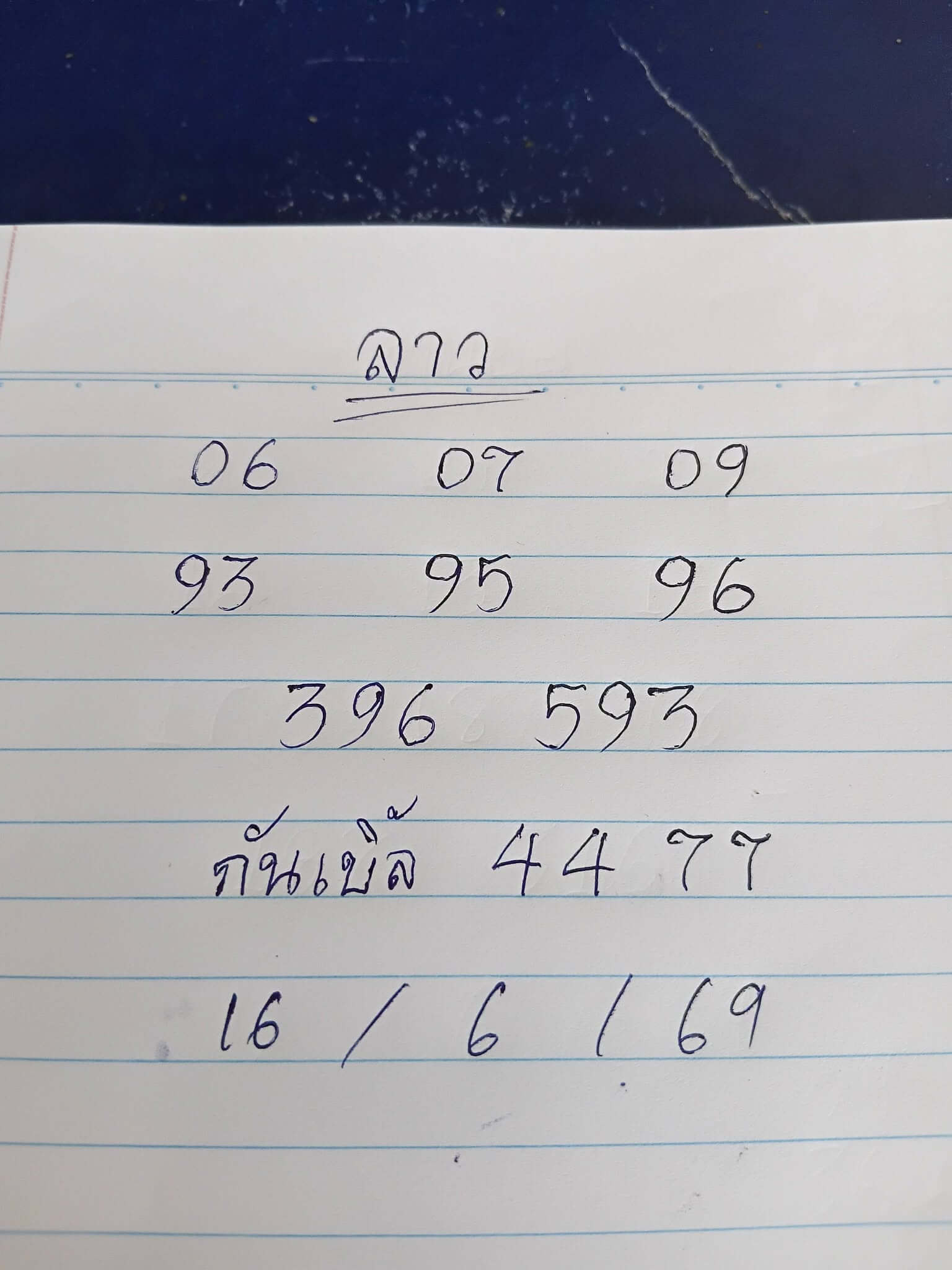 หวยลาว 16-6-69 ชุด10