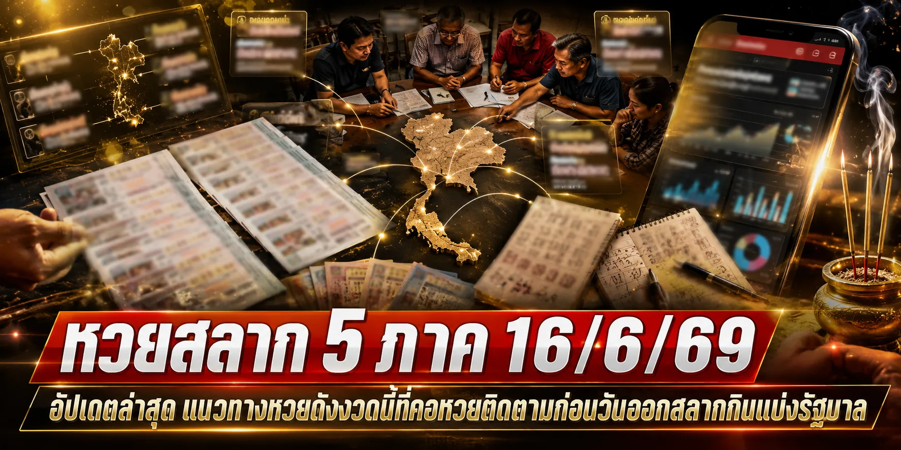 หวยสลาก 5 ภาค 16/6/69 เลขเด็ดมาแรง จับตาเลขมงคลงวดนี้ หวยสลาก 5 ภาค 16-6-69