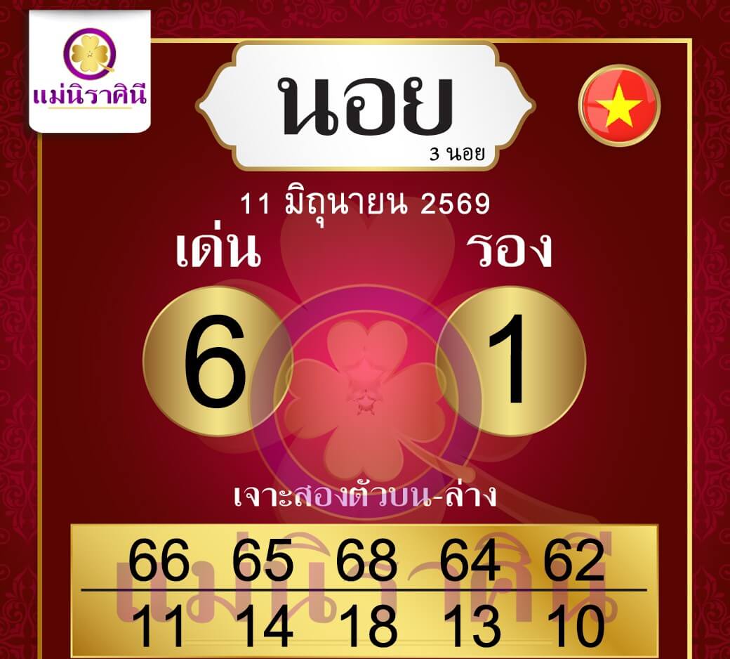 แนวทางหวยฮานอย 11/6/69 แนวทางหวยฮานอยวันนี้ออก งวดวันที่ 11 มิถุนายน 2569 หวยฮานอย 11-6-69 ชุด10
