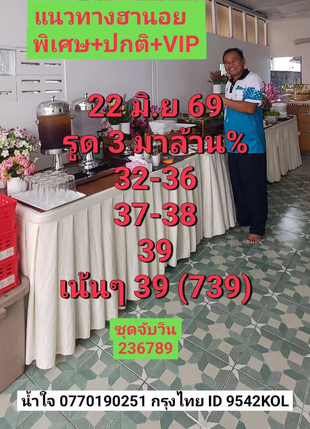 แนวทางหวยฮานอย 22/6/69 แนวทางหวยฮานอยวันนี้ออก งวดวันที่ 22 มิถุนายน 2569 หวยฮานอย 22-6-69 ชุด6