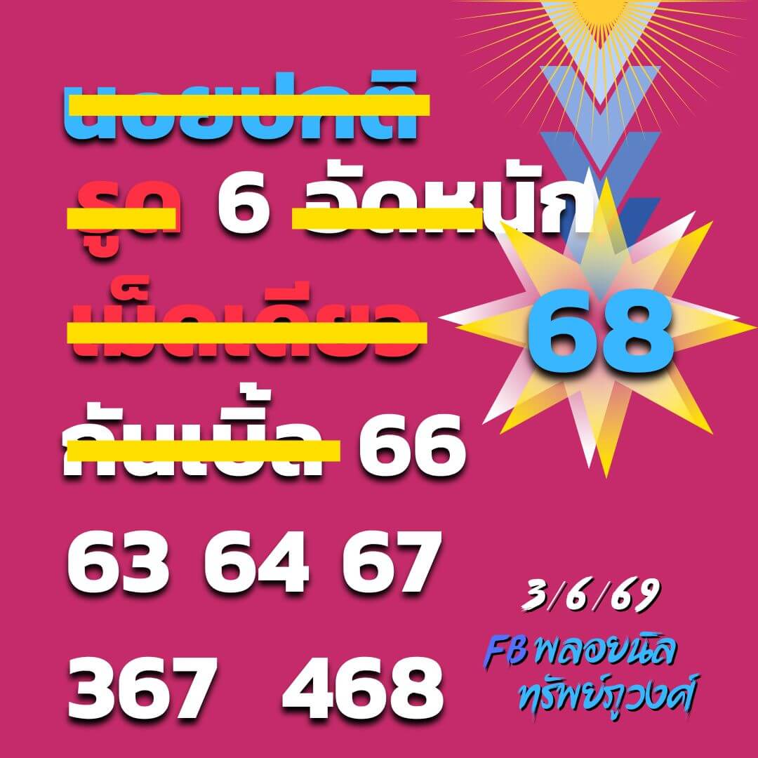 แนวทางหวยฮานอย 3/6/69 แนวทางหวยฮานอยวันนี้ออก งวดวันที่ 3 มิถุนายน 2569 หวยฮานอย 3-6-69 ชุด2
