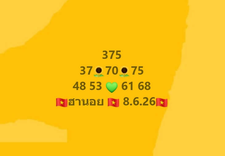 แนวทางหวยฮานอย 8/6/69 แนวทางหวยฮานอยวันนี้ออก งวดวันที่ 8 มิถุนายน 2569 หวยฮานอย 8-6-69 ชุด10