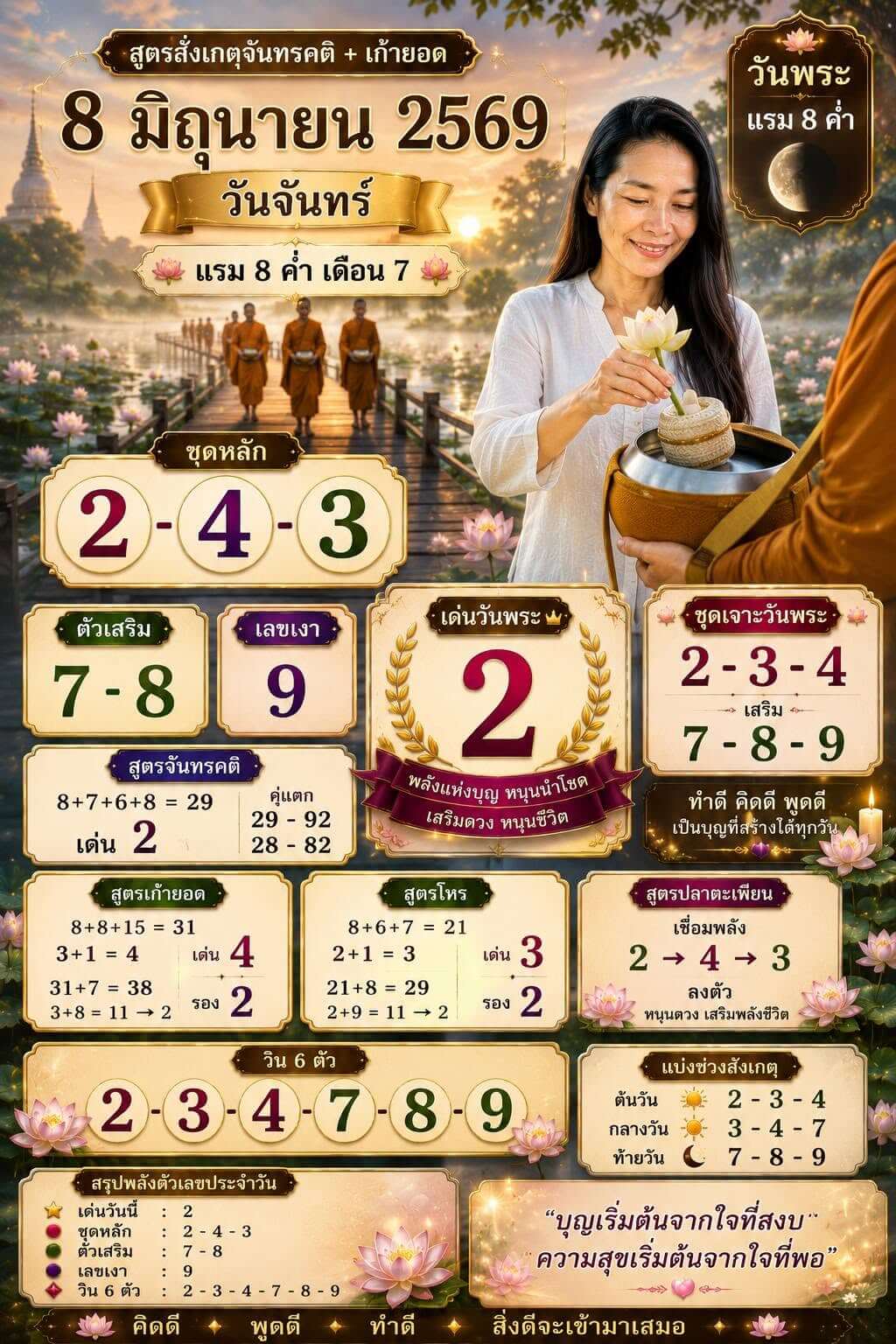 แนวทางหวยฮานอย 8/6/69 แนวทางหวยฮานอยวันนี้ออก งวดวันที่ 8 มิถุนายน 2569 หวยฮานอย 8-6-69 ชุด9