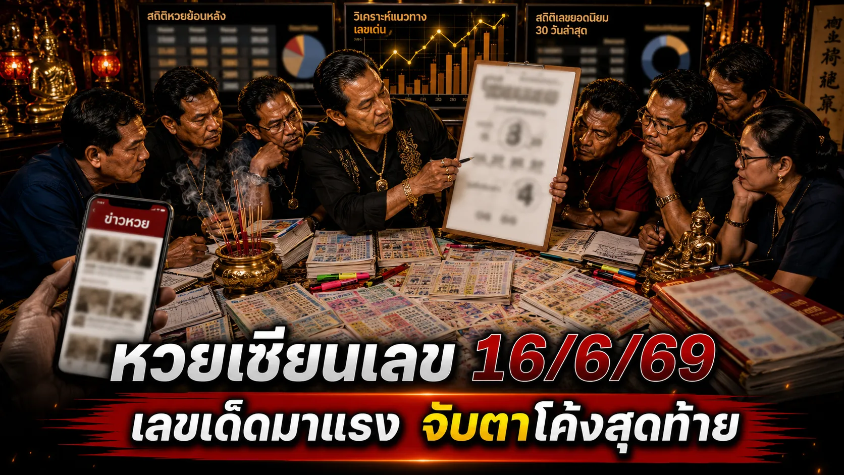 หวยเซียนเลข 16/6/69 มาแล้ว เลขเด็ดโค้งสุดท้ายเด่น 3-4 จับตา 32 37 64 คอหวยแห่ส่องก่อนวันออกรางวัล หวยเซียนเลข งวด 16/6/69 อัปเดตแนวทางเลขเด็ดล่าสุด เน้นวิ่งบน 3 วิ่งล่าง 4 พร้อมเลขเด่น 32, 37, 04, 64 และชุดสามตัว 932, 637 คอหวยไม่พลาดก่อนลุ้นสลากกินแบ่งรัฐบาล 16 มิถุนายน 2569