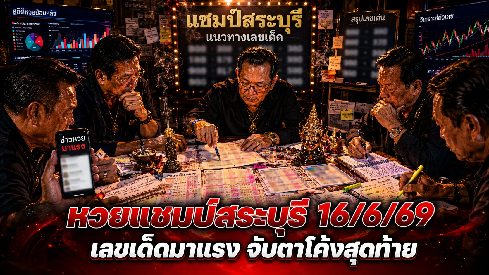 หวยแชมป์สระบุรี 16/6/69 เปิดเลขเด็ดงวดนี้ ปักหลักสิบบน 0 หลักสิบล่าง 3 ชุดเด่น 01-07-34-37 และ 607 หวยแชมป์สระบุรี 16/6/69 เปิดเลขเด็ดล่าสุด เน้น 01-07-34-37 พร้อมเลขสามตัว 607 คอหวยห้ามพลาด