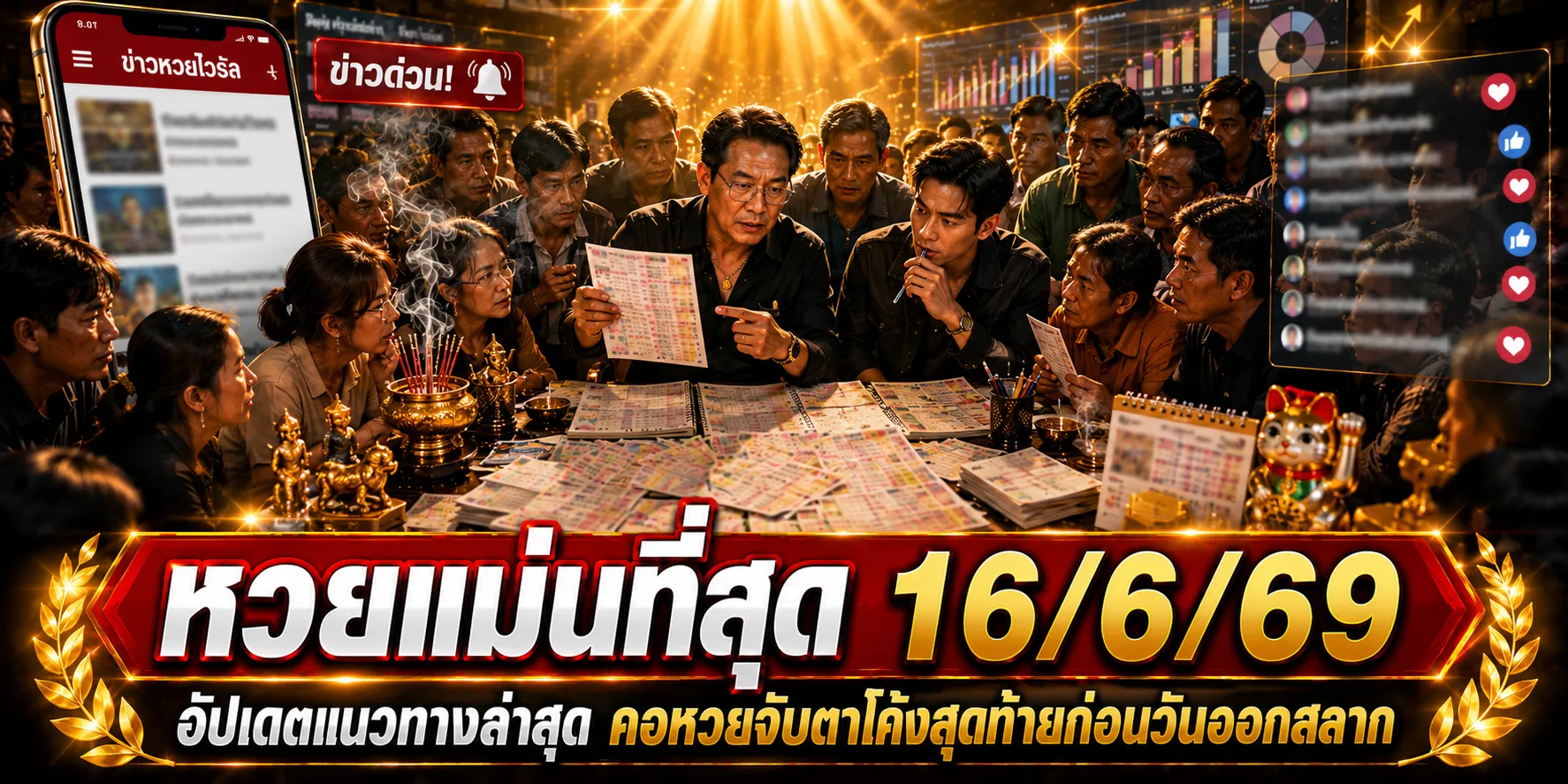 หวยแม่นที่สุด 16/6/69 ปล่อยเลขเด็ดโค้งสุดท้าย เด่น 8 มาแรง จับตา 382-586 พร้อมเลขล่าง 31 และ 34 หวยแม่นที่สุด 16-6-69 ล่าสุด