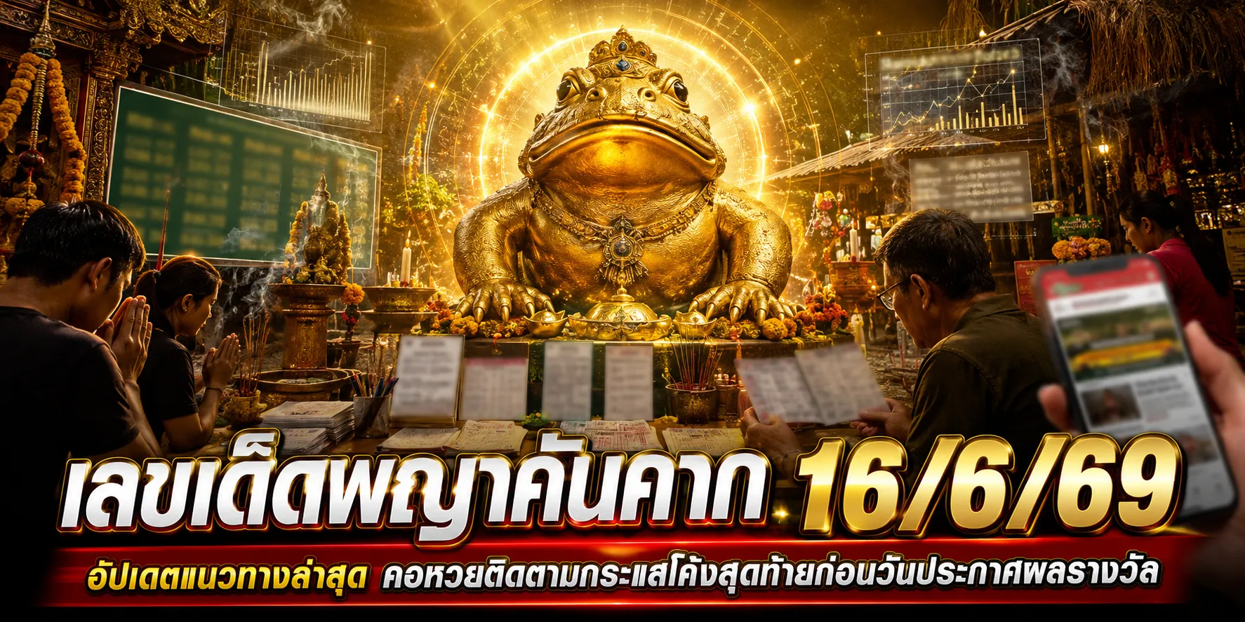 เลขเด็ดพญาคันคาก 16/6/69 มาแล้ว คอหวยจับตา ชุดเลขน่าสนใจ เลขเด็ดพญาคันคาก 16-6-69
